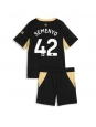 Otroške Nogometnih dresov Manchester City Antoine Semenyo #42 Gostujoči 2026-27 Kratki rokavi (+ hlače)